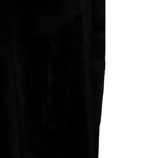 Avalon black oversize Reversible Sheepskin long coat