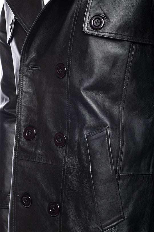 Reiner Black Buttoned up Long coat