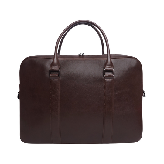 Chocolate Leather Laptop Bag