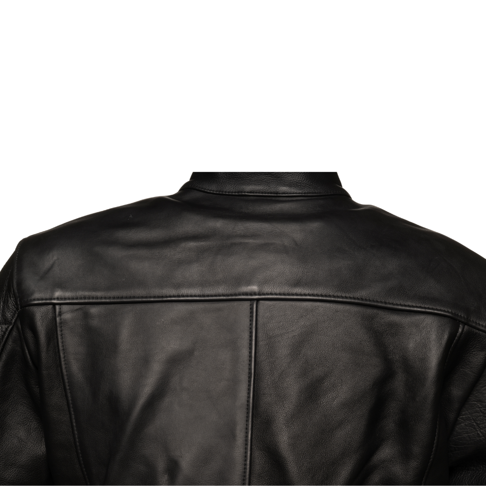 Carson Black cafe racer style Moto jacket