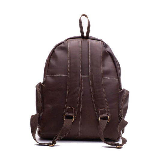 Dark Brown Slim Laptop Backpack