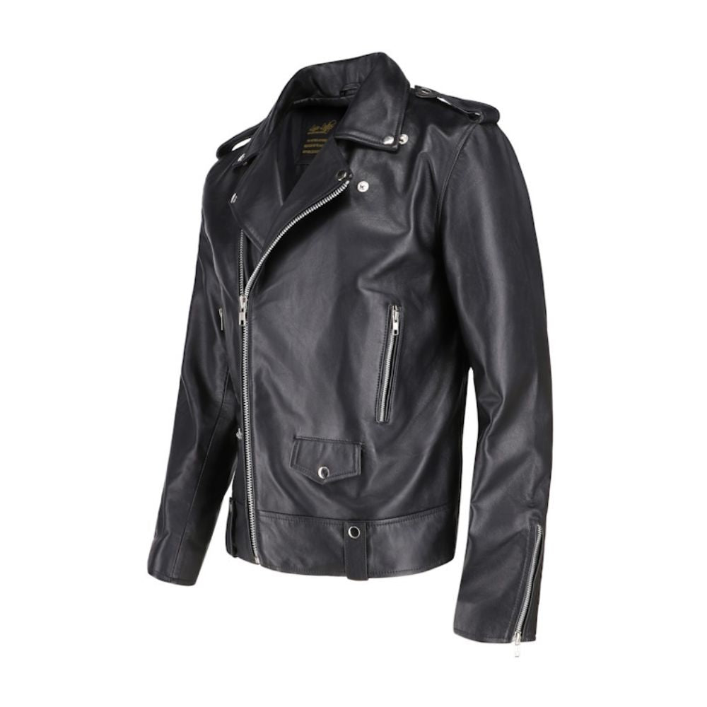 Classic biker style jacket with Epaulette
