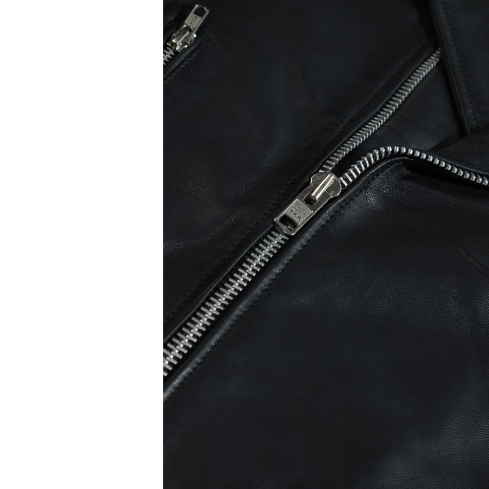 Classic biker style jacket with Epaulette