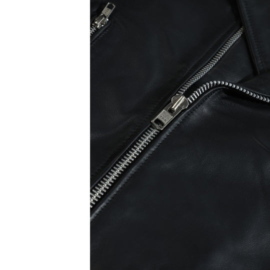 Classic biker style jacket with Epaulette