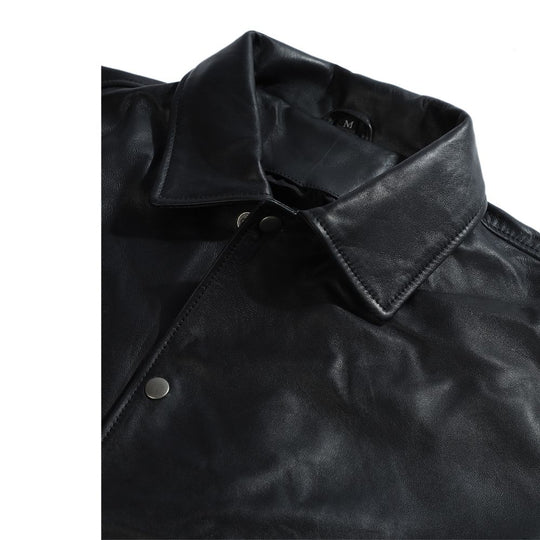 Ryder black varsity style leather jacket