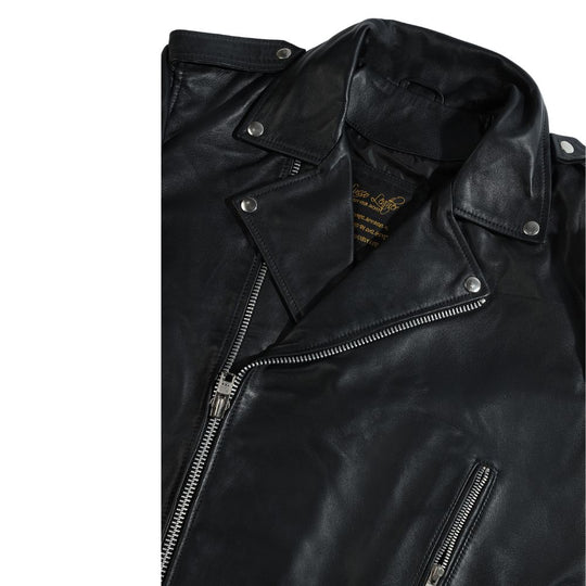 Classic biker style jacket with Epaulette