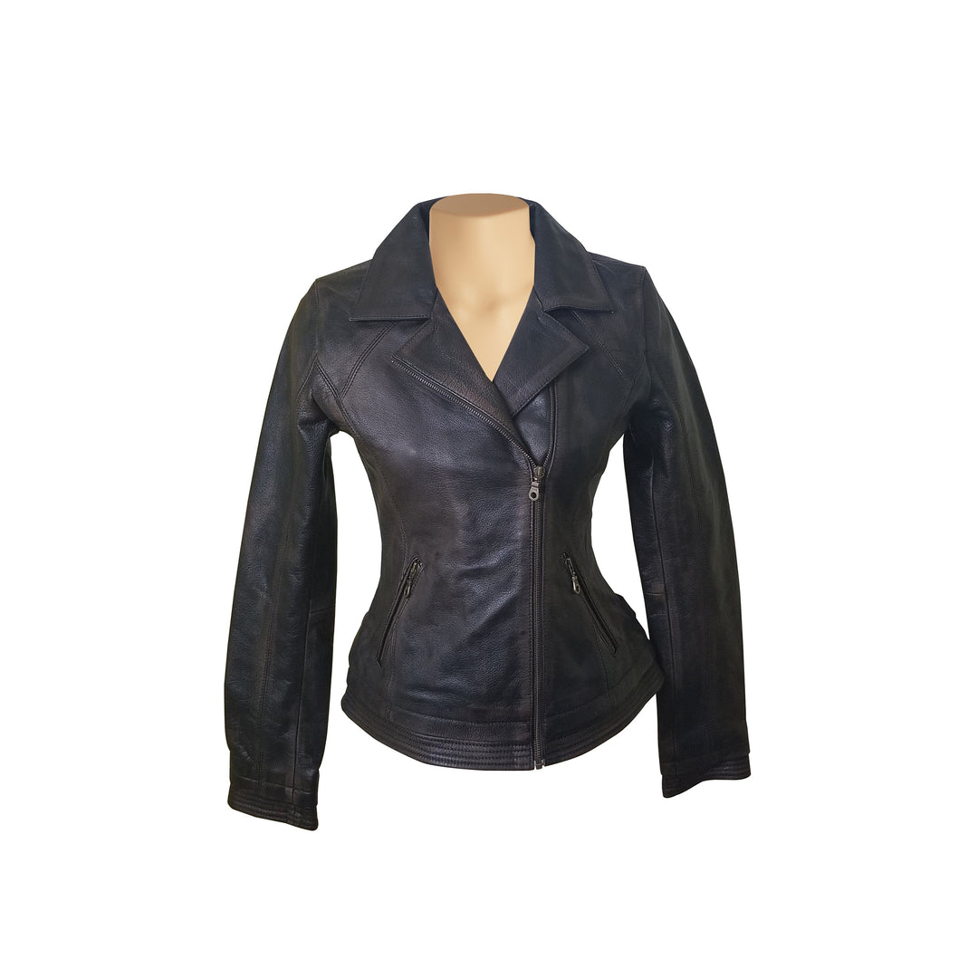 Stylish Genuine Heidi's distressed leather jacket