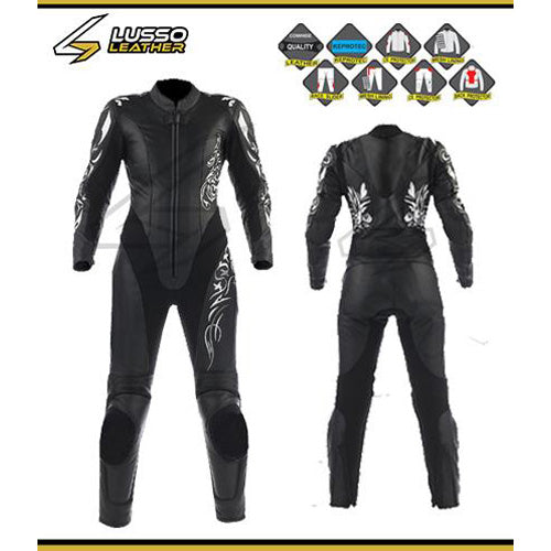 Fashionable and Designer Keeleys Black Motorcycle Leather Suit