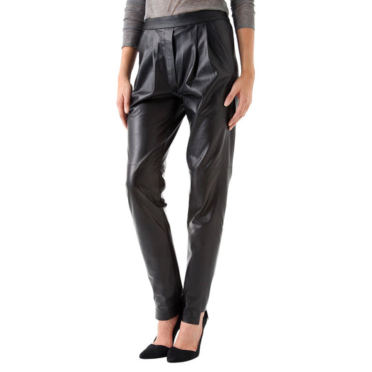 Stylish Relaxed fit hammer leather pants