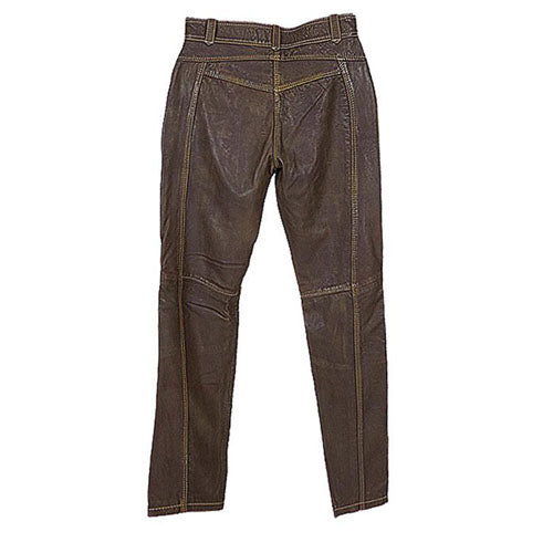 Women's Protective Brown Leather Cassey Trousers