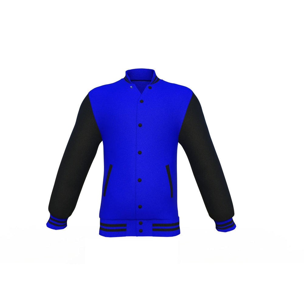 Best Quality Black Sleeves Blue Varsity Letterman Jacket