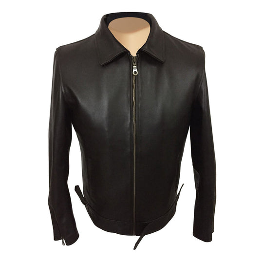 Stylish Brown Plainsman Genuine Leather Jacket