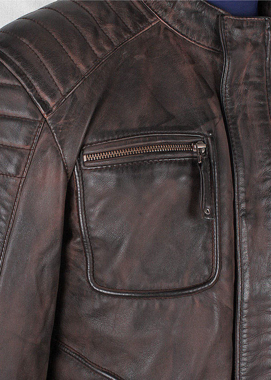 Stylish Fashionable Men's Benton Moto Leather Jacket