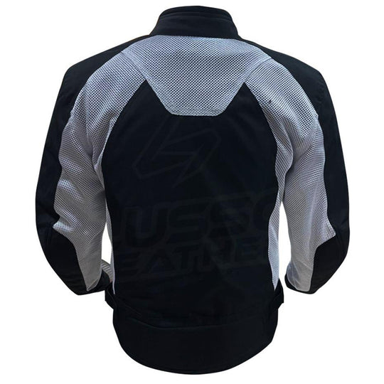 B&W Textile Motorcycle Jacket with Armor Protectors