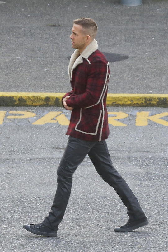 Warm and Soft Ryan Reynolds' Faux Shearling Jacket
