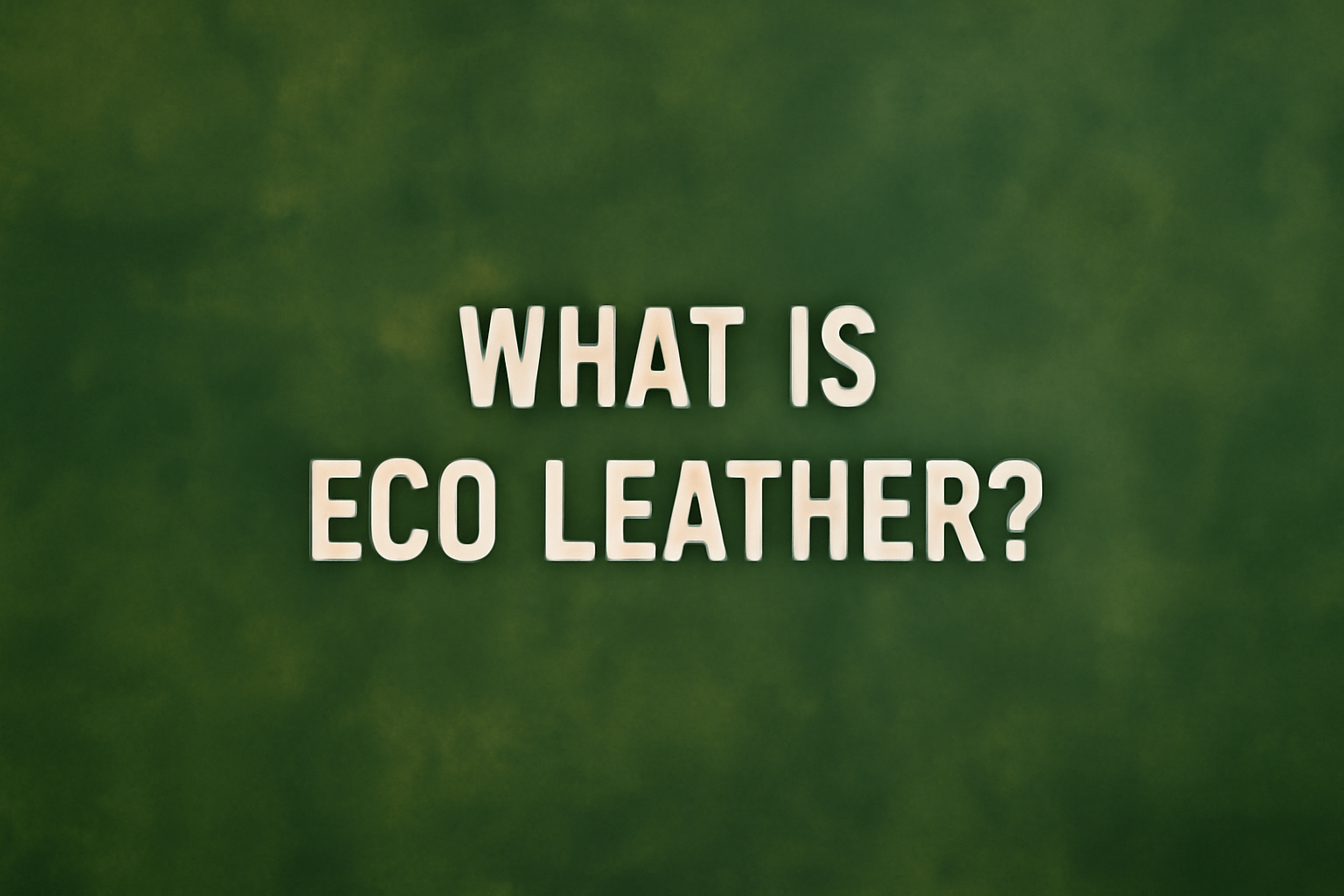 What Is Eco Leather – Lusso Leather