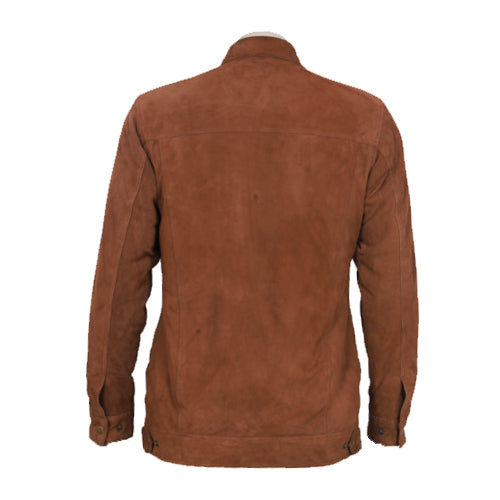 Jace tan suede leather jacket