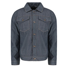 Julian blue denim motorcycle jacket with kevlar lining