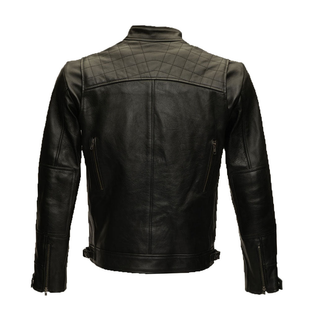 Finnian's Black Midnight Café Racer Jacket