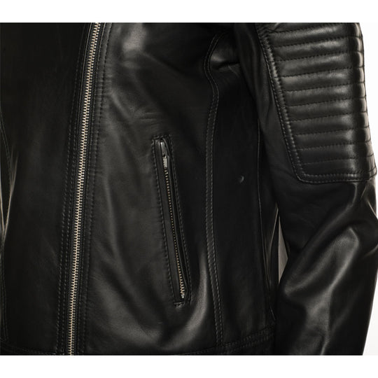 Azura Black women's biker jacket