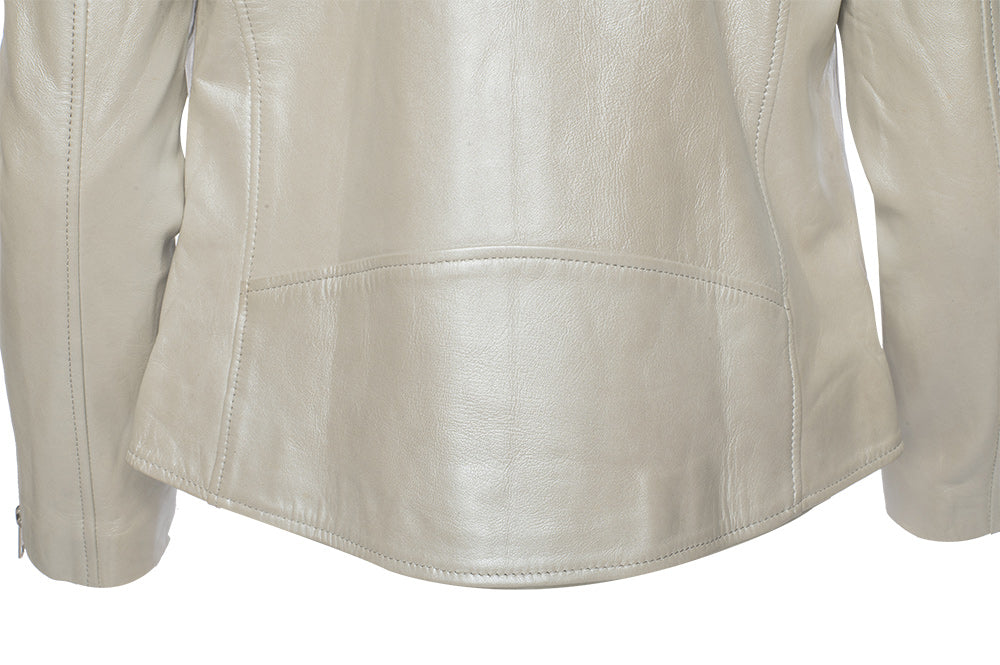 Women's Silver leather jacket