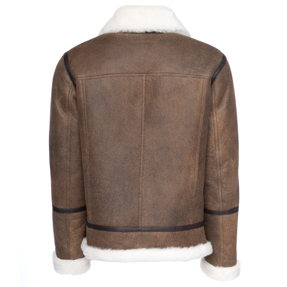 Jacoba Brown B3 shearling bomber jacket