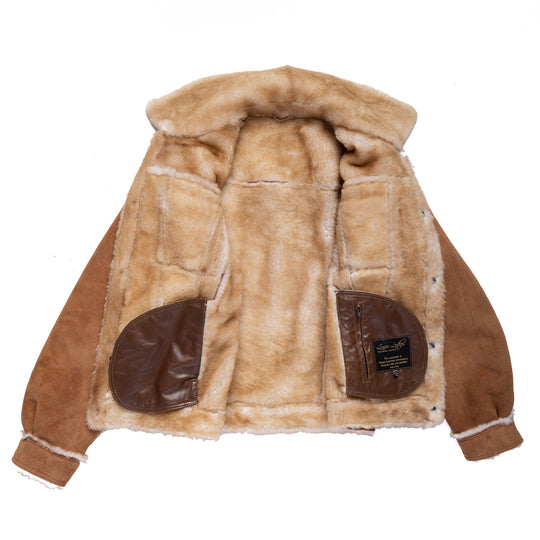 Stan's Tan Suede Shearling Trucker Jacket