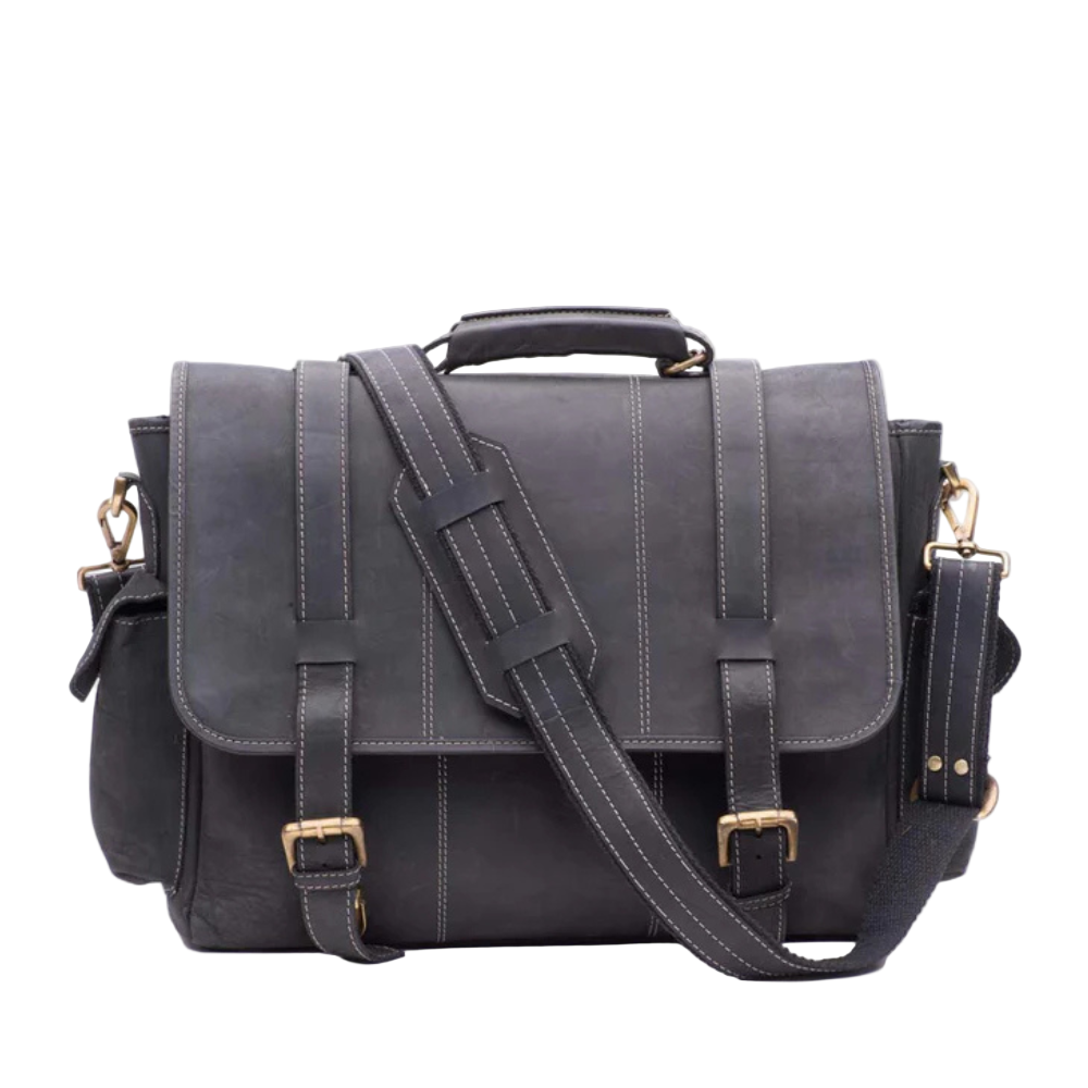 Men's business leather messenger / Laptop bag