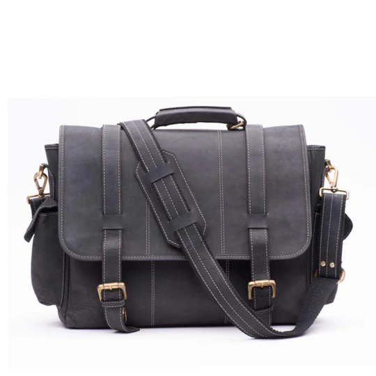 Men's business leather messenger / Laptop bag
