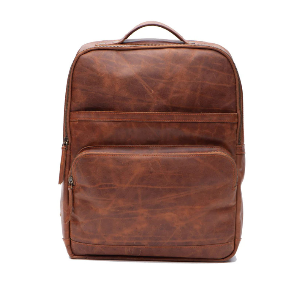 Burch's Vintage Brown Laptop Backpack