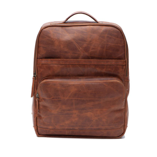 Burch's Vintage Brown Laptop Backpack