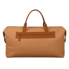 Meza's wool duffel bag with Leather Trim