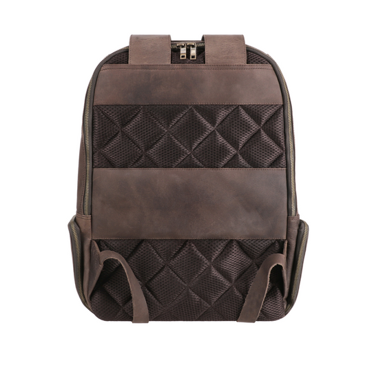 Rustic Brown Leather Backpack