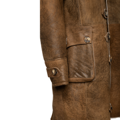 Real shearling coat inspired by Bane in dark knight