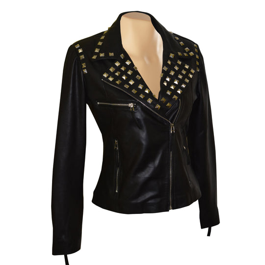 Aliesha’s Biker Style Jacket With Studs