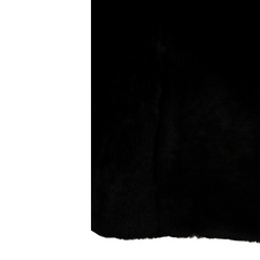 Peyton Black Mouton Shearling coat with Fox fur