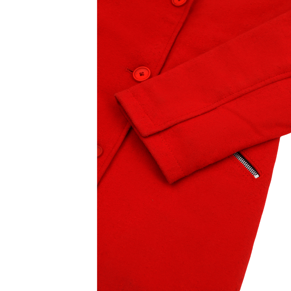 Taisia women's red wool coat