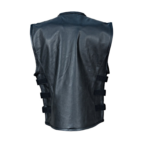 Piper swat style motorcycle leather vest