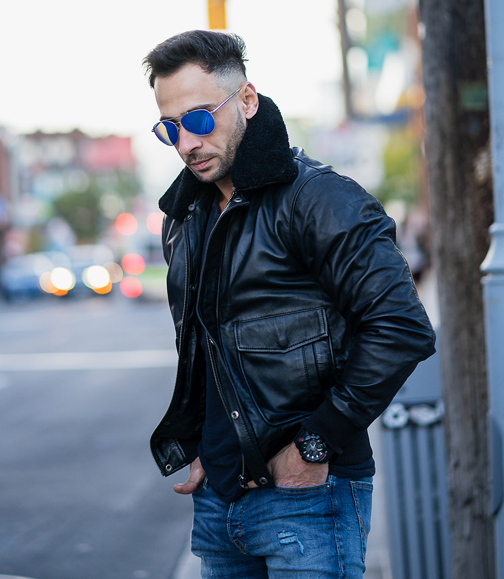 A2 Bomber Aviator leather jacket