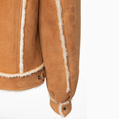 Stan's Tan Suede Shearling Trucker Jacket