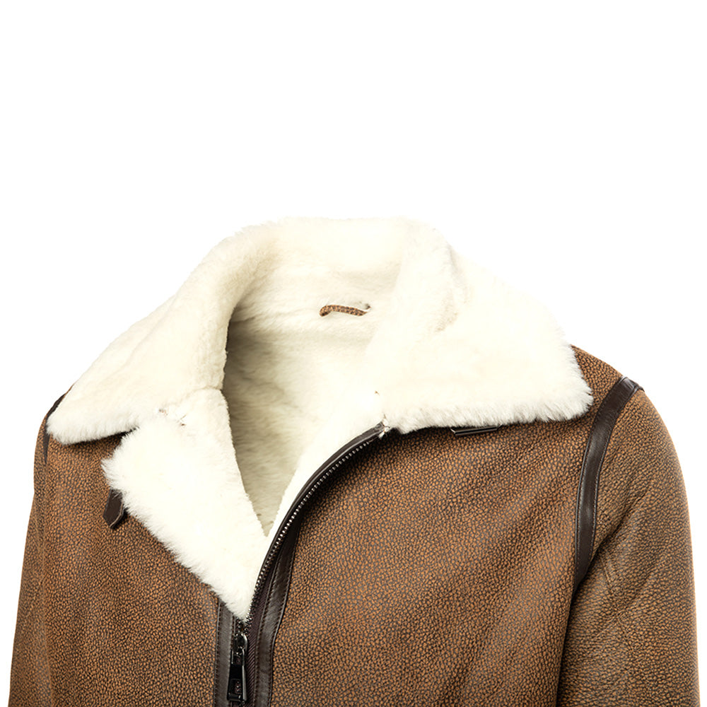 Jacoba Brown B3 shearling bomber jacket