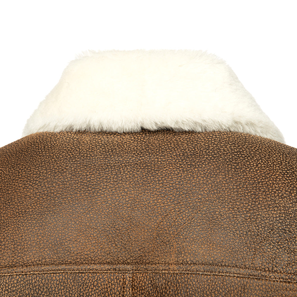 Jacoba Brown B3 shearling bomber jacket