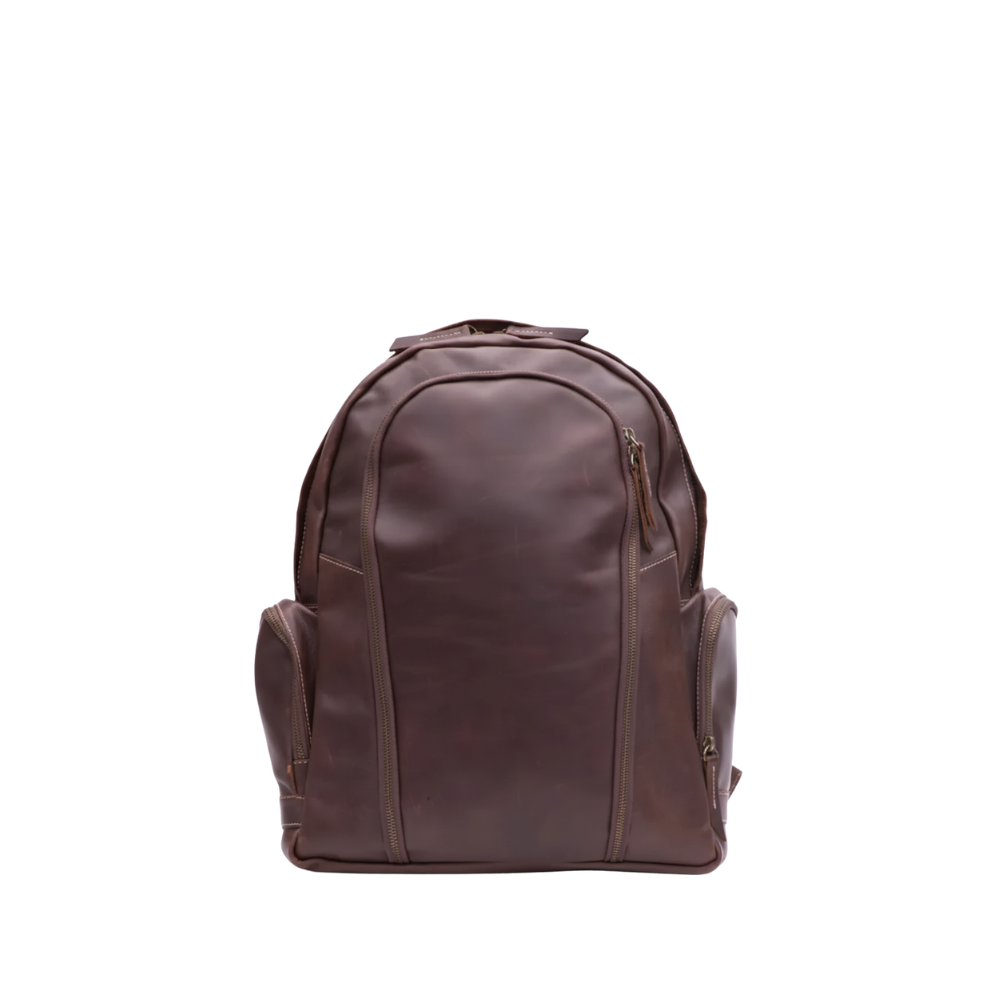 Dark Brown Slim Laptop Backpack