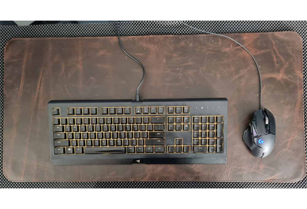 Leather Desk pad and Mouse pad