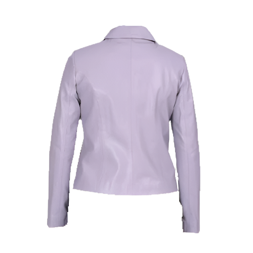 Presley Purple Leather with Shirt style collars