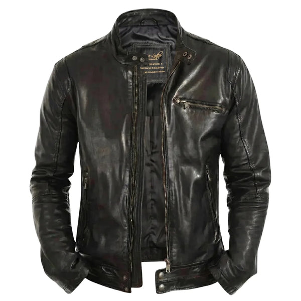 Arthur Classic Cafe racer Leather Jacket