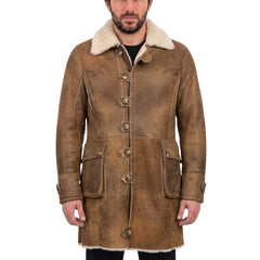Real shearling coat inspired by Bane in dark knight