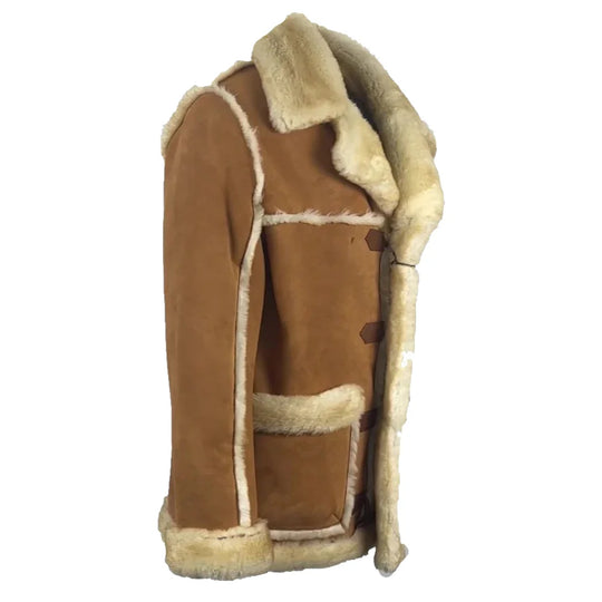Roddy Piper Western Style Shearling Jacket