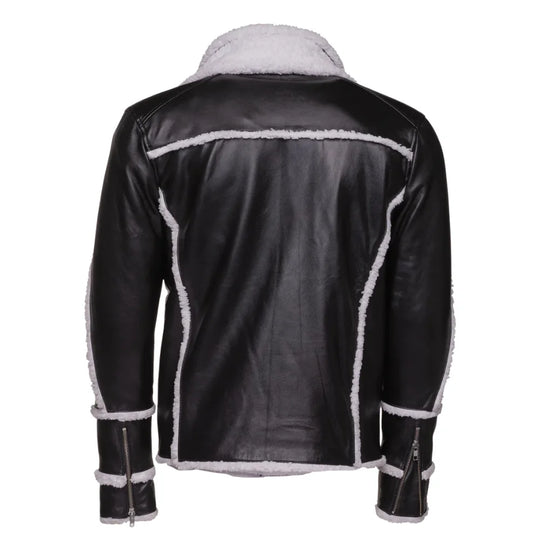 Harry's Sherpa Leather jacket with double collar