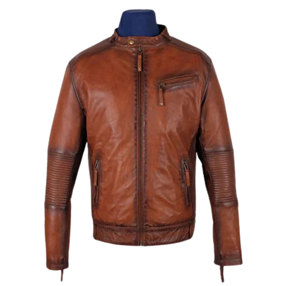 Men's Ruda Burnished Leather Jacket